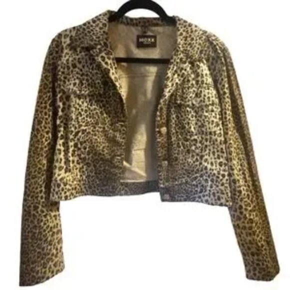 Cheetah Leopard Animal Print Lightweight Jacket by MEXX Womens Medium - Picture 8 of 11